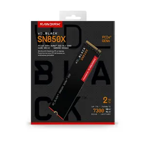WD Black SN850X 2TB M.2 NVMe SSD, PCIe Gen4 x4 Interface, Up to 7300MB/s Read Speed, Up to 6600MB/s Write Speed, M.2 2280 Form Factor, High-Performance Gaming and Professional Storage Drive