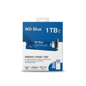 WD Blue SN5000 NVMe SSD 1TB Internal Solid State Drive, M.2 2280, PCIe Gen 4.0 x4, NVMe, Up to 5150MB/s Sequential Read & 4900MB/s Sequential Write, Western Digital TLC 3D NAND, nCache™ 4.0 Technology
