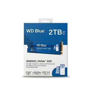 WD Blue SN5000 NVMe SSD 2TB Internal Solid State Drive, M.2 2280, PCIe Gen 4.0 x4, NVMe, Up to 5150MB/s Sequential Read & 4850MB/s Sequential Write, Western Digital TLC 3D NAND, nCache™ 4.0 Technology