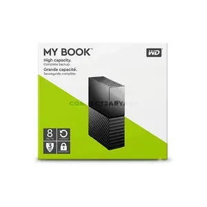 WD My Book Desktop External Hard Drive 6TB, USB 3.2 Gen 1, Password Protection with 256-bit AES Hardware Encryption, Automatic Backup, exFAT, Windows & macOS Compatible