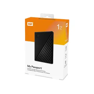 Western Digital My Passport 1TB Portable External Hard Drive, USB 3.2 High-Speed Interface, Compact Portable Design, Reliable Storage Solution for Backup and Portable Data Storage