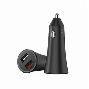 MI Car Charger 37W Dual Port GDS4147GL, Dual USB Fast Car Charger, 37W Smart Charging Adapter with Dual USB Ports & Multi-Layer Safety Protection