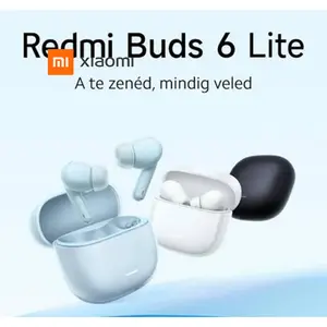Xiaomi Redmi Buds 6 Lite BHR8660GL, True Wireless Bluetooth Earbuds, Lightweight In-Ear Design, Clear Call Performance, Long Battery Life