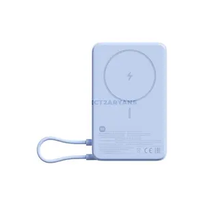 Xiaomi Magnetic Power Bank 10000 with Built-in Stand WPB1007Z, 10000mAh Magnetic Wireless Power Bank, 33W Fast Charging, 15W Wireless Charging, Integrated USB-C Cable, Digital Display
