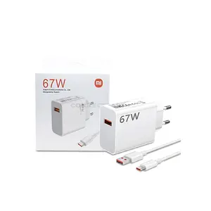 Xiaomi MI Power Adapter 67W HyperCharge Type-A MDY-12-EH BHR07SKEU, 67W USB-A Fast Wall Charger with HyperCharge Technology & Intelligent Safety Protection