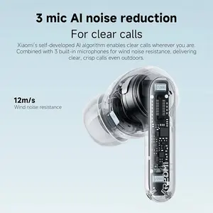 Xiaomi Redmi Buds 8 Pro True Wireless Earbuds M2535E1, Triple Driver Audio, 55dB Hybrid Active Noise Cancellation, Bluetooth 5.4, Hi-Res Audio Wireless, LDAC, Spatial Audio