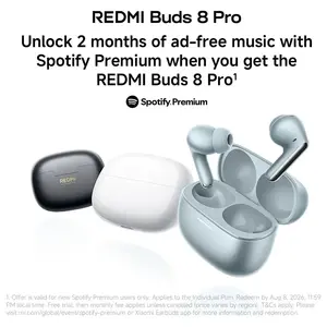 Xiaomi Redmi Buds 8 Pro True Wireless Earbuds M2535E1, Triple Driver Audio, 55dB Hybrid Active Noise Cancellation, Bluetooth 5.4, Hi-Res Audio Wireless, LDAC, Spatial Audio
