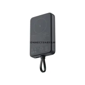 Xiaomi Power Bank 33W Magnetic 10000mAh BHR9832GL Black WPB1007MI, Magnetic Wireless Power Bank, 33W Fast Charging Portable Charger, Integrated Charging Cable