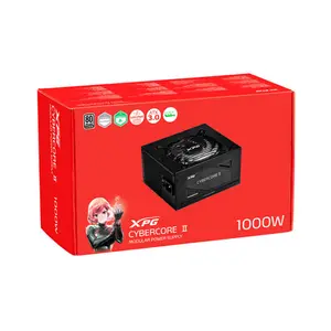 XPG CYBERCORE II 1000W Gaming Power Supply, 80 PLUS Platinum Certified Efficiency, ATX 3.1 and PCIe 5.1 Ready, Fully Modular Cable Design, 120mm Nidec Cooling Fan, High-Performance PSU