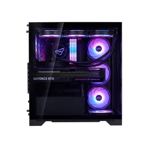 XPG INVADER X BTF Mid-Tower Gaming Case Black Edition, ATX Back-Connect Compatible Chassis, 5×120mm ARGB Fans, Tempered Glass Design, 360mm Radiator Support Gaming Case
