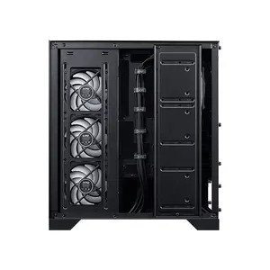 XPG INVADER X BTF Mid-Tower Gaming Case Black Edition, ATX Back-Connect Compatible Chassis, 5×120mm ARGB Fans, Tempered Glass Design, 360mm Radiator Support Gaming Case