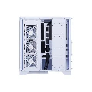 XPG INVADER X BTF Mid-Tower Gaming Case White Edition, ATX Back-Connect Compatible Chassis, 5×120mm ARGB Fans, Tempered Glass Design, 360mm Radiator Support Gaming Case