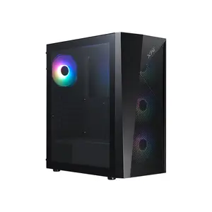 XPG LANDER 500 Mid-Tower Chassis Black, ATX Case, 4×120mm ARGB Fans, Tempered Glass, 360mm Radiator Support