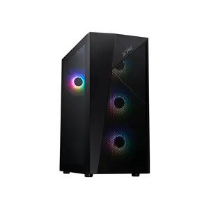 XPG LANDER 500 Mid-Tower Chassis Black, ATX Case, 4×120mm ARGB Fans, Tempered Glass, 360mm Radiator Support