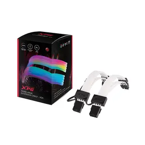 XPG PRIME ARGB PSU Extension Cable, Addressable RGB Lighting, 300mm Premium Braided Design, VGA 8-Pin (6+2) Connector, Custom PC Cable Extension for Gaming Builds
