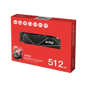 XPG GAMMIX S70 Blade 512GB M.2 NVMe SSD, PCIe Gen4 x4 Interface, Up to 7200MB/s Read Speed, M.2 2280 Form Factor, PS5 Compatible High-Performance Gaming Solid State Drive
