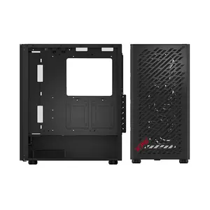 XPG VALOR AIR Compact Mid-Tower Gaming Case Black Edition, ATX Chassis with Tempered Glass Side Panel, 4×120mm Pre-Installed Fans, 360mm Radiator Support, High Airflow PC Case