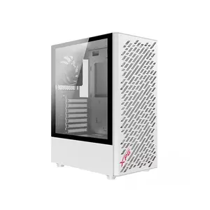 XPG VALOR AIR Compact Mid-Tower Chassis White, ATX Case, 4×120mm Fans, Tempered Glass, 360mm Radiator Support