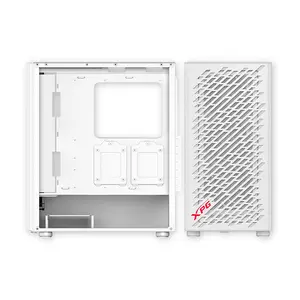 XPG VALOR AIR Compact Mid-Tower Chassis White, ATX Case, 4×120mm Fans, Tempered Glass, 360mm Radiator Support