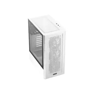 XPG VALOR MESH Compact Mid-Tower Chassis White, ATX Case, 4×120mm Fans, Tempered Glass, 360mm Radiator Support