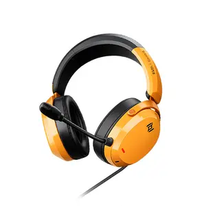 Zidli Wired 7.1 Surround Gaming Headset Orange Edition, Virtual 7.1 Surround Sound, High-Fidelity Gaming Audio, Wired Connectivity, Immersive Gaming Headset