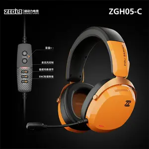Zidli Wired 7.1 Surround Gaming Headset Orange Edition, Virtual 7.1 Surround Sound, High-Fidelity Gaming Audio, Wired Connectivity, Immersive Gaming Headset