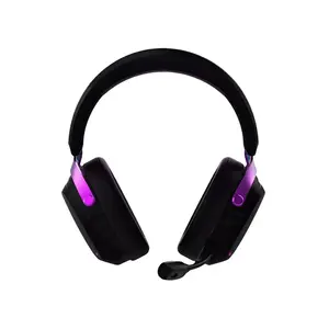 Zidli Wireless 7.1 Surround Gaming Headset Black Purple Edition, Virtual 7.1 Surround Sound, Wireless Connectivity, High-Fidelity Gaming Audio Experience Headset