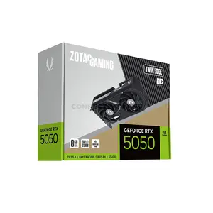 ZOTAC GAMING GeForce RTX 5050 Twin Edge 8GB GDDR6 Graphics Card with NVIDIA Blackwell Architecture, DLSS 4, PCIe 5.0 x8, Dual BladeLink Fans & Metal Backplate