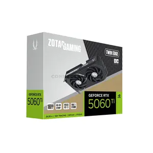 ZOTAC GAMING GeForce RTX 5060 Ti 16GB Twin Edge OC GDDR7 Graphics Card with NVIDIA Blackwell Architecture, DLSS 4, IceStorm 2.0 Cooling, PCIe 5.0 x8 & Metal Backplate
