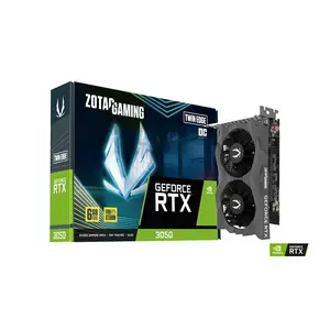 ZOTAC GAMING GeForce RTX 3050 6GB GDDR6 Twin Edge OC Graphics Card, Factory Overclocked Dual Fan Gaming GPU with IceStorm Cooling