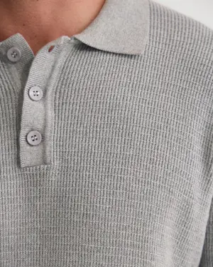 Classic Rib-Knitted Polo