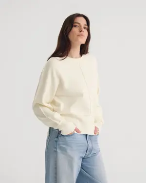 Cotton Crew Neck Top and Jeans