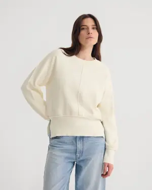 Cotton Crew Neck Top and Jeans
