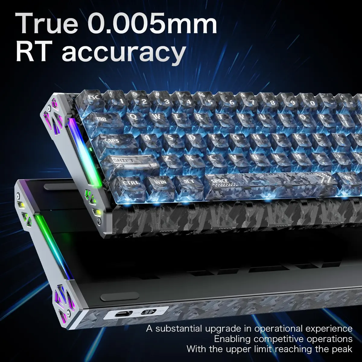 Attack Shark R68 HE Carbon Fiber Magnetic Gaming Keyboard 8KHz