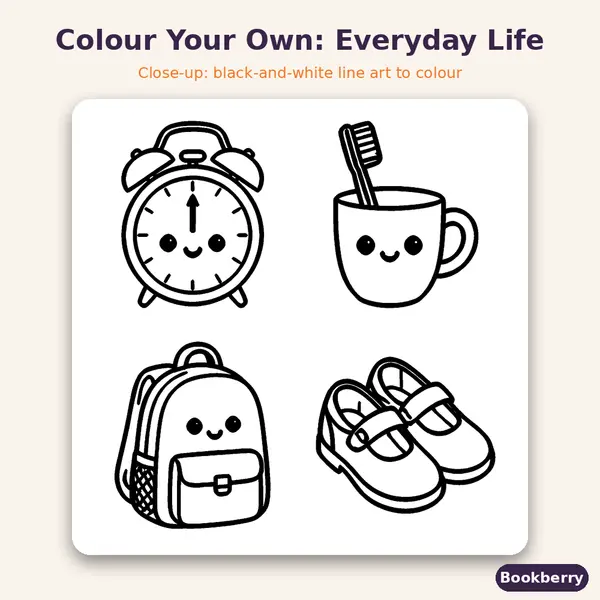 Colour Your Own Everyday Life Sticker Pack – 5 Sheets (A3)