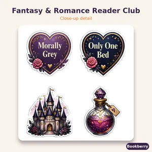 Fantasy & Romance Reader Club Sticker Sheet (A4)