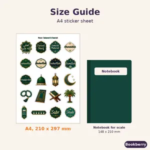 Noor: Salawat & Seerah Sticker Sheet (A4)