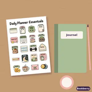 Daily Planner Essentials Sticker Sheet (A4)