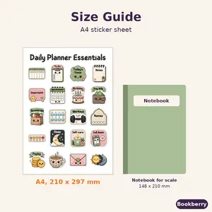 Daily Planner Essentials Sticker Sheet (A4)