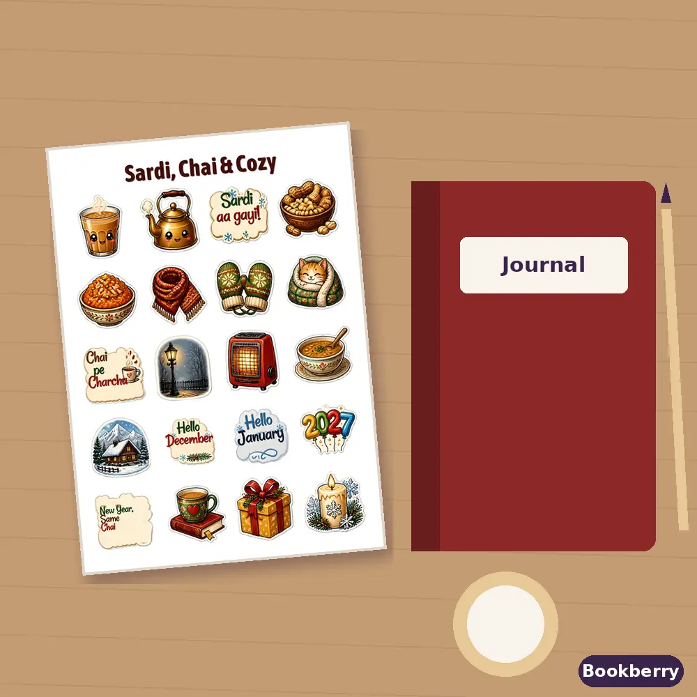 Sardi, Chai & Cozy Sticker Sheet (A4)