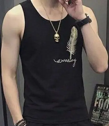 Men's Summer Sando & Shorts Set – Stretchable Cotton Jersey Fabric Soft Breathable Sleeveless Top and Comfortable Shorts
