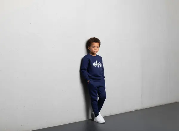 Boys Winter Printed Patchwork Fleece Sweatshirt | Long Sleeve Round Neck Casual Wear