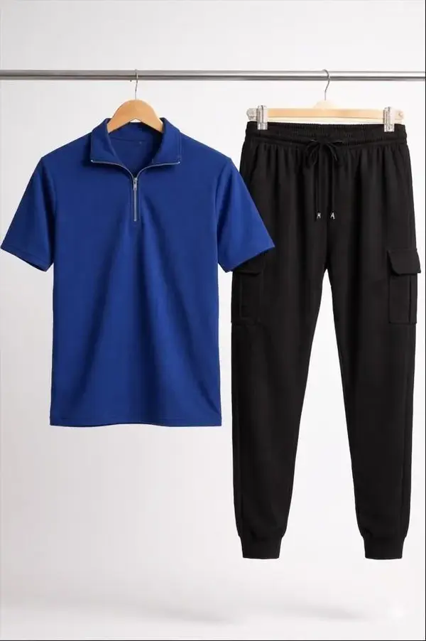 Premium Men's Dri-Fit Polo Track Suit 2-Piece Set – Ban Collar Sportswear