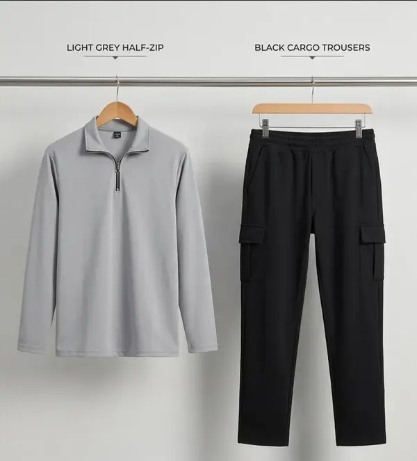 Buy Premium Men's Dri-Fit Zipper Track Suit 2-Piece Set – Plain Collar Sportswear