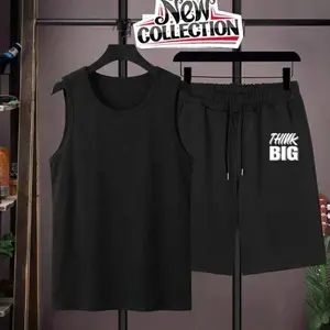 TRACKSUIT - Black Summer Printed Tracksuit for Men & Boys | T-Shirt and Shorts Set | Casual Sportswear & Gym Wear