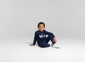 Boys Winter Printed Patchwork Fleece Sweatshirt | Long Sleeve Round Neck Casual Wear