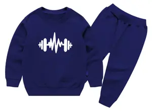 Boys Winter Printed Patchwork Fleece Sweatshirt | Long Sleeve Round Neck Casual Wear