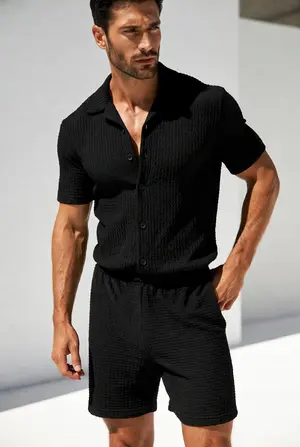 New Trendy Black Tracksuit for Men | Premium Sports & Casual Wear Set