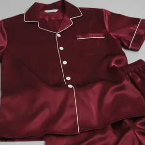 Couple Premium Silk Satin Nightwear Set | 4 Piece Camisole, Shirt & Shorts Sleepwear | Free Size