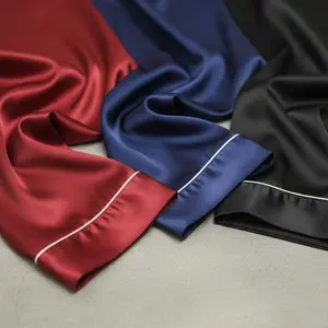 Couple Premium Silk Satin Nightwear Set | 4 Piece Shirt, Pajama & Shorts Matching Sleepwear | Free Size